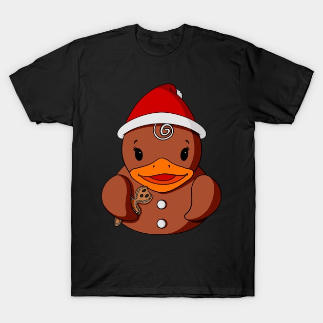 Gingerbread Rubber Duck T-Shirt by Alisha Ober Designs